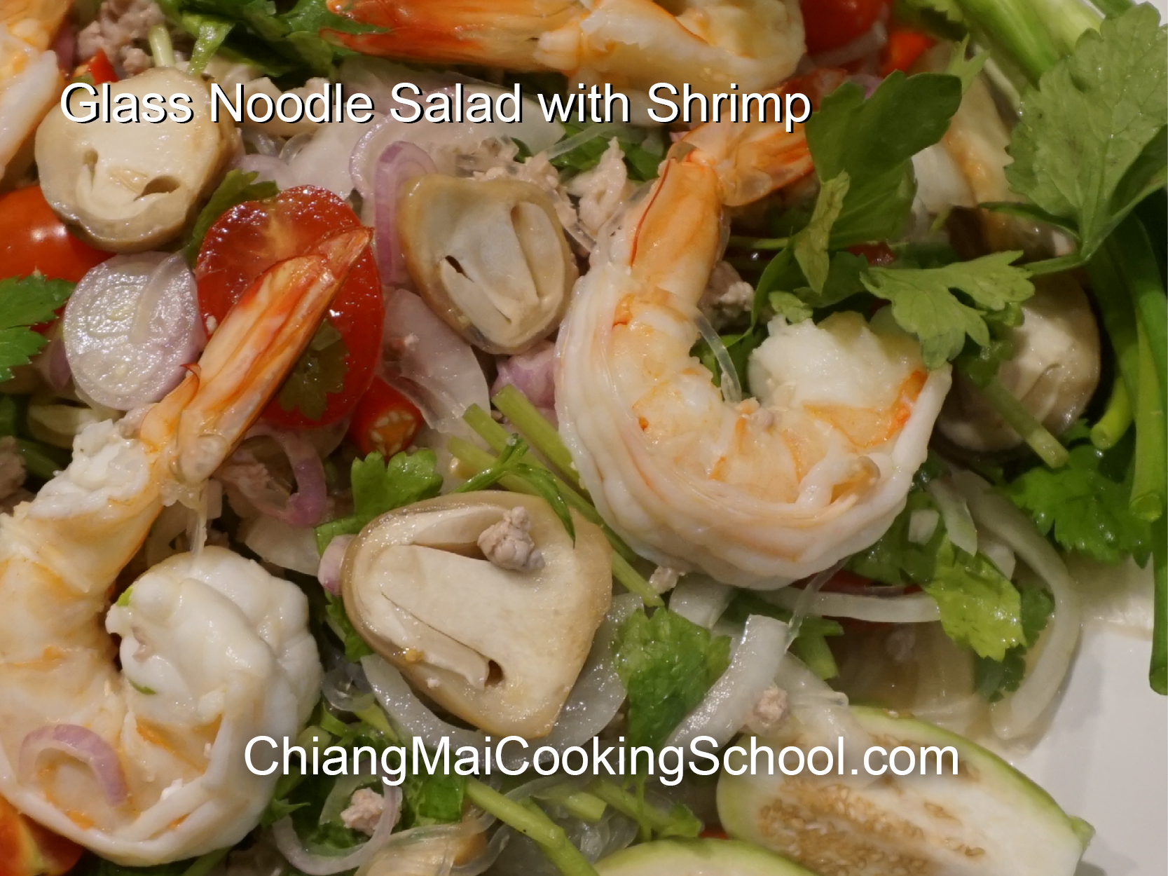 Delicious Glass Noodle Salad from Chiang Mai Cooking School